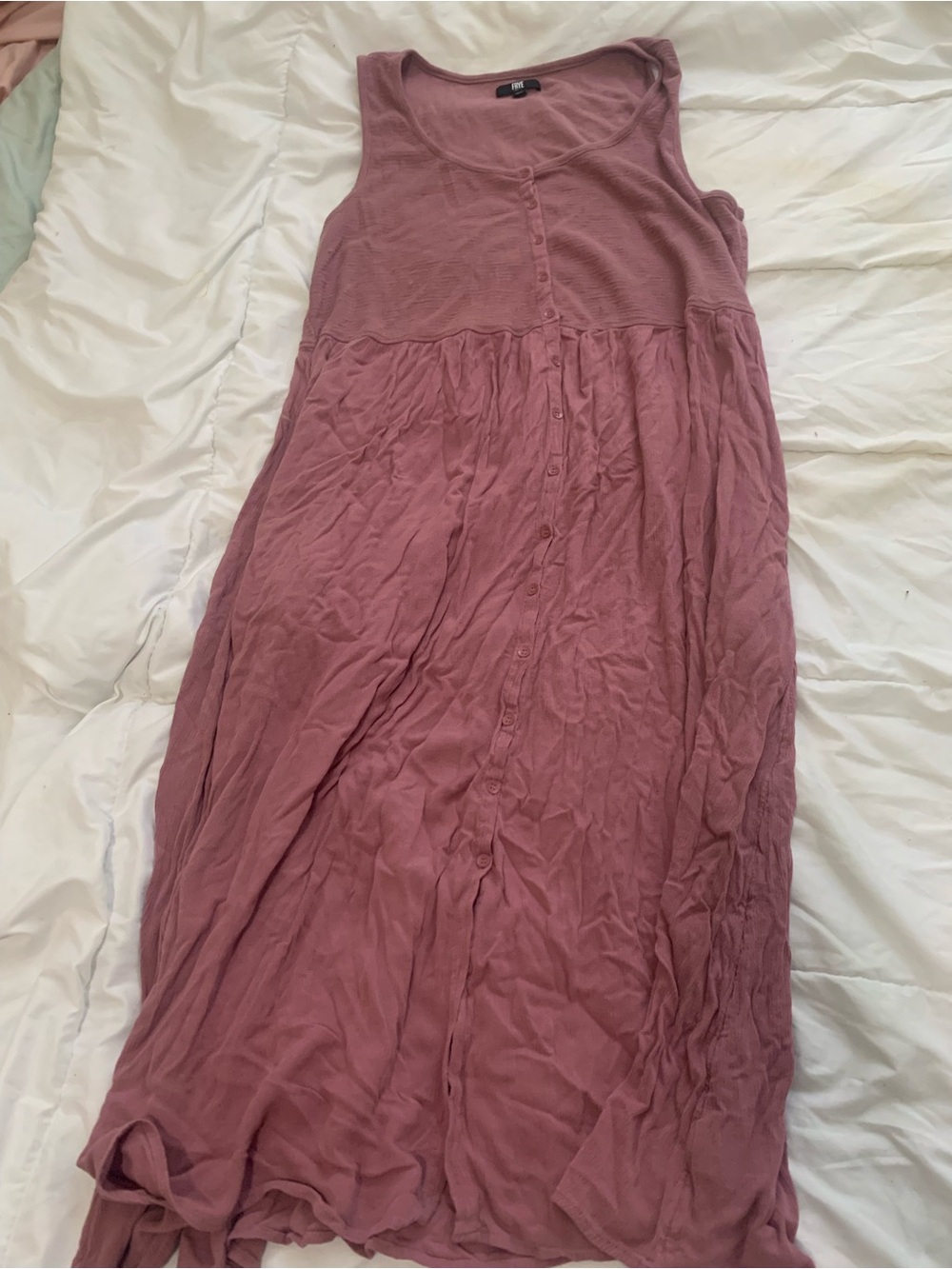 Frye Dusty Rose Button-Front Maxi Dress